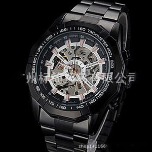 WINNER Automatic Watch Men's Classic Transparent Skeleton Mechanical Watches Military FORSINING Clock Relogio Masculino With Box
