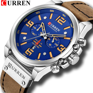 Curren 8314 Relogio Masculino Mens Watches Top Brand Luxury Men Military Sport Wristwatch Leather Quartz Watch erkek saat