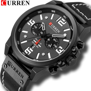 Curren 8314 Relogio Masculino Mens Watches Top Brand Luxury Men Military Sport Wristwatch Leather Quartz Watch erkek saat