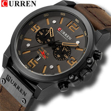 Load image into Gallery viewer, Curren 8314 Relogio Masculino Mens Watches Top Brand Luxury Men Military Sport Wristwatch Leather Quartz Watch erkek saat