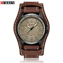 Load image into Gallery viewer, CURREN Hot Sale Sports Men Watches Leather Strap Male Clock Popular Quartz Wristwatch Relogio Masculino Horloges Mannen Saat