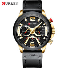 Load image into Gallery viewer, Top Brand Luxury Mens Watches Military Sports Army Fashion Leather Wristwatch Leather Quartz Watch erkek saat 8329