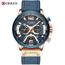 Load image into Gallery viewer, Top Brand Luxury Mens Watches Military Sports Army Fashion Leather Wristwatch Leather Quartz Watch erkek saat 8329